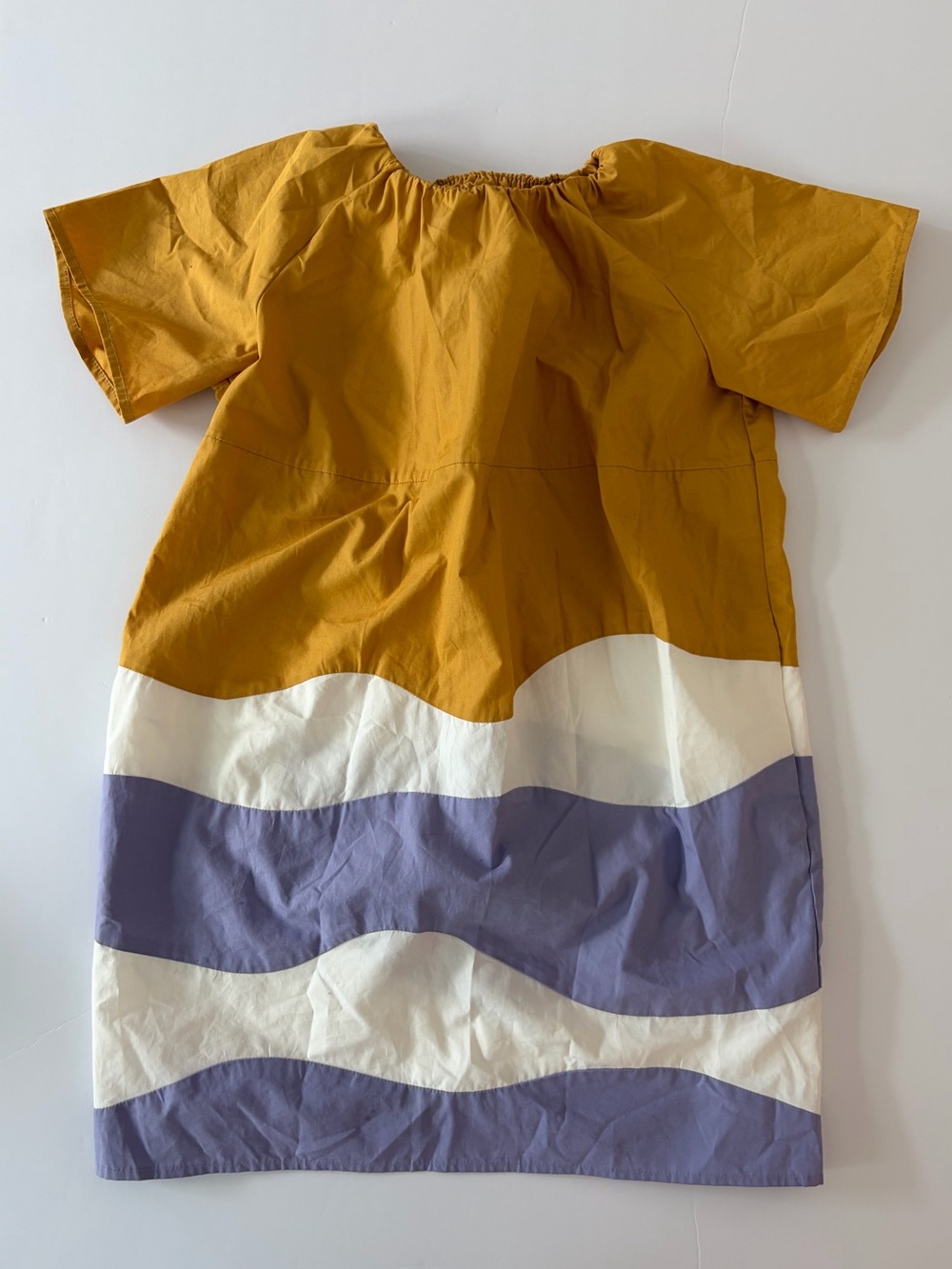 COS Girls 100% Cotton Short Sleeve Dress With Pockets Size 2-4Y